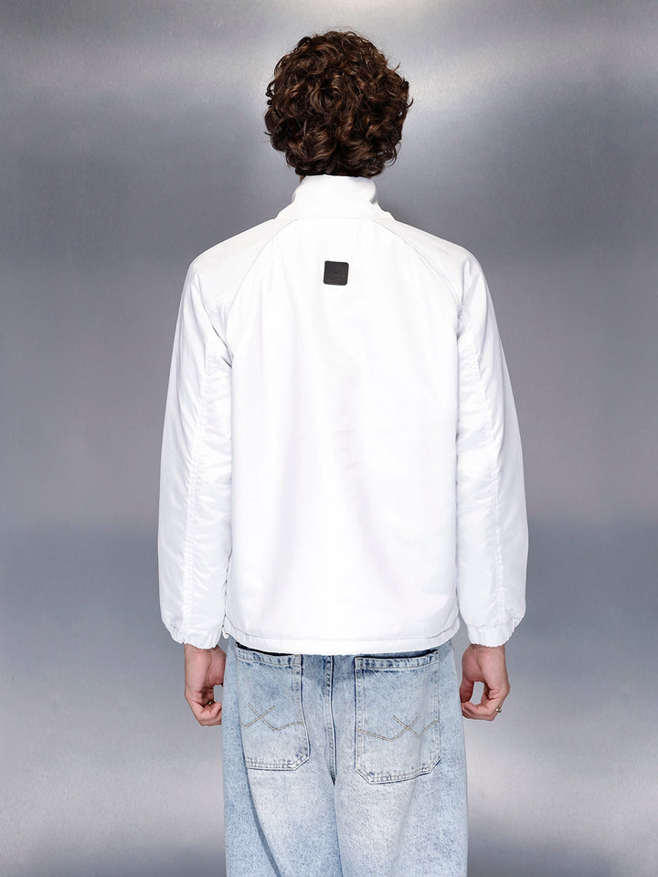 Men’s lightweight white bomber jacket | Off White