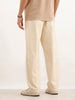 Classic Solid Loose Fit Trouser | Beige