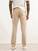 Solid Slim Fit Denim Jeans | Beige