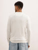 Solid Slim Fit Full Sleeve Polo T-Shirt | Off White | WPT02FSSL1630S