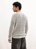 Solid Comfort Fit Knitted Sweatshirt | Grey