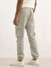 Straight Fit Cargo Joggers | Light Green