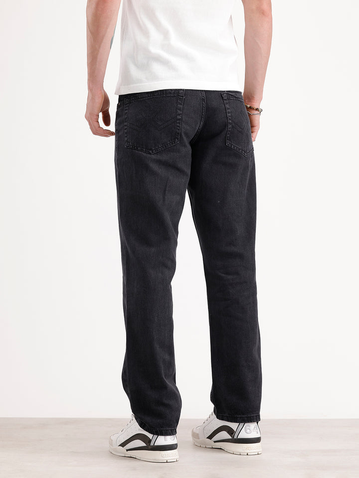 Anti Fit Light Faded Denim Jeans | Black