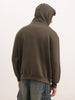 Solid Oversized Hooded Sweatshirt | Olive