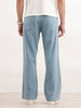 Bootcut Fit Solid Denim Jeans  | Light Blue