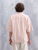 Men’s Casual Oversized Plus Fit Checked Shirt | Orange