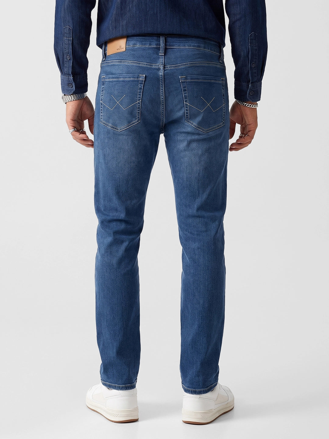 Classic Faded Denim Jeans | Blue
