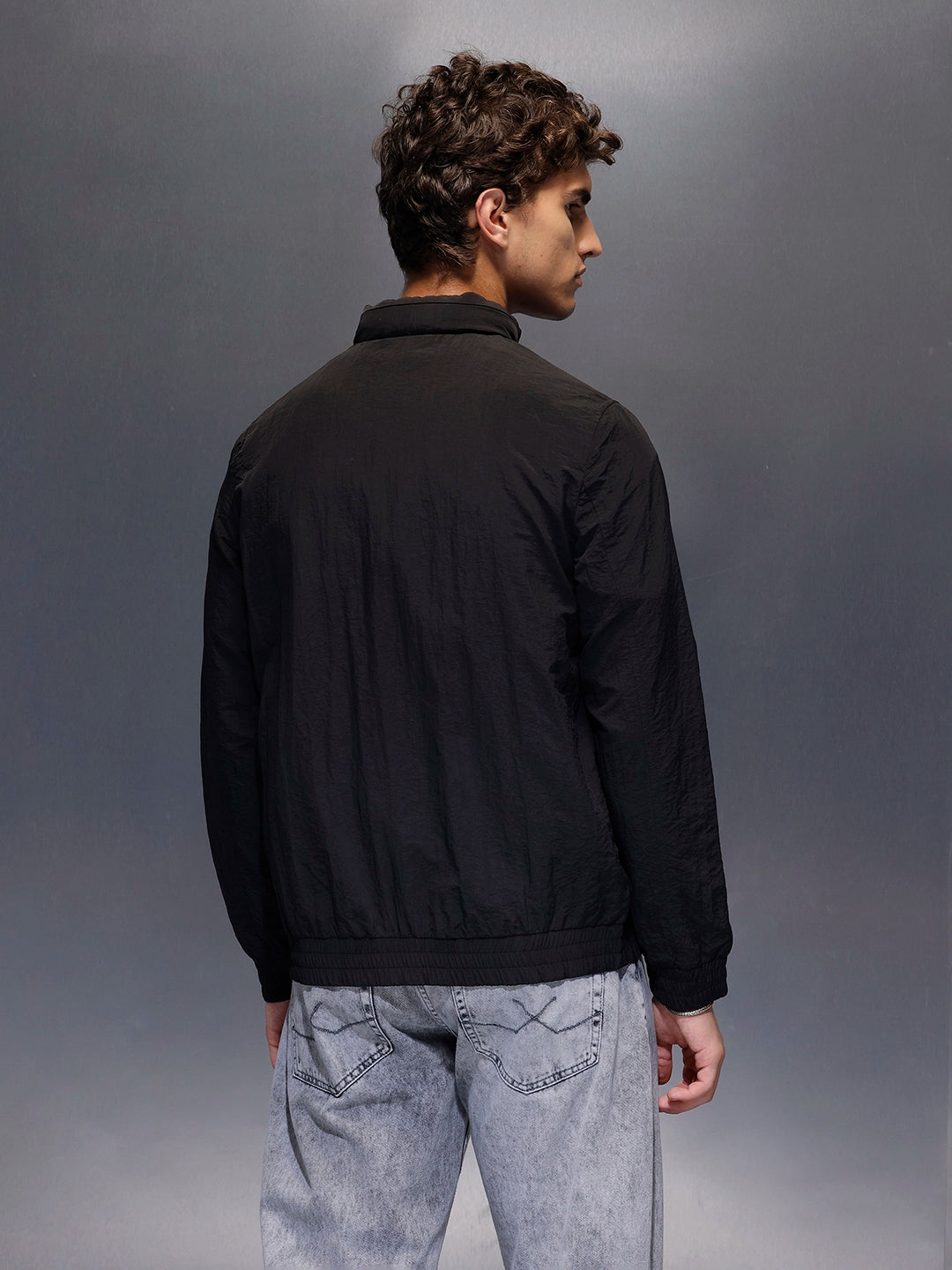 HighNeck Utility Jacket  |  Black