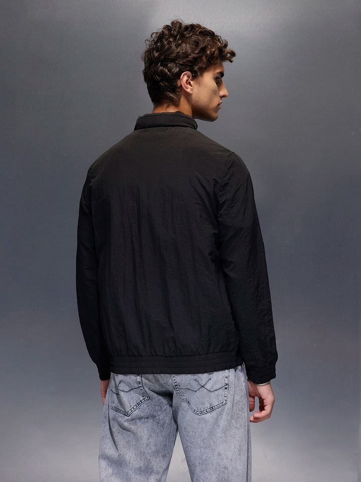 HighNeck Utility Jacket  |  Black