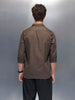 Men's casual slim fit shirt | Brown