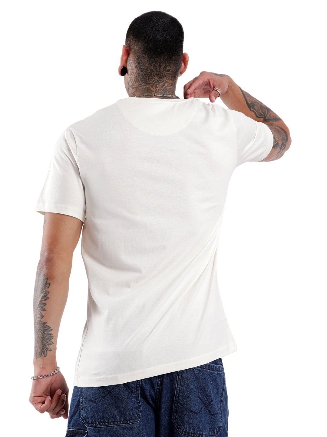 Paint Splash Printed White T-Shirt