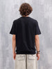 Oversized Crew Neck T-Shirt With Hd Print | Black