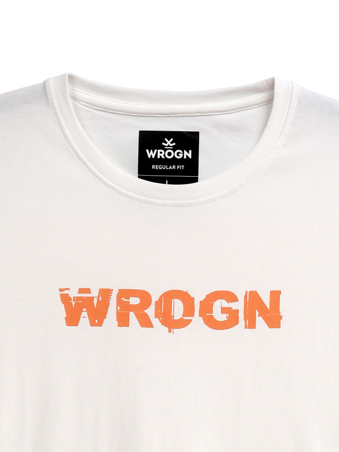 Basic White Slim Fit Wrogn T-Shirt