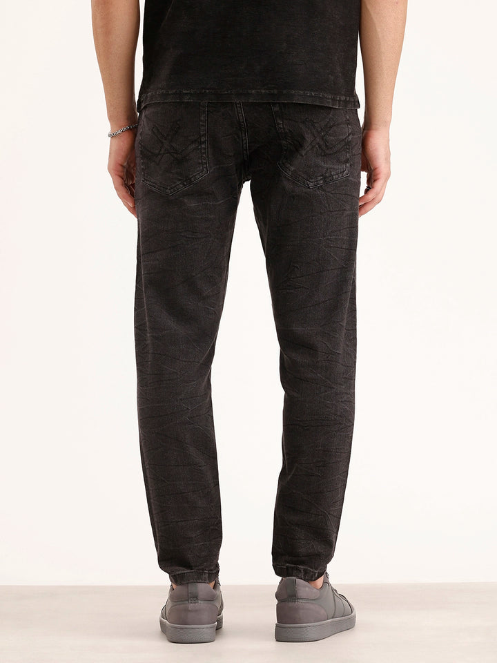 Washed Skinny Crop Denim Jeans | Grey