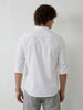 Slim Fit Solid Full Sleeve Shirt | White