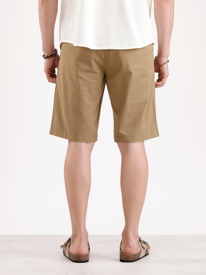Classic Slim Fit Shorts   |  Khaki