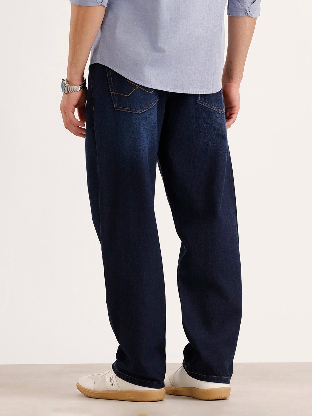 Loose Fit Denim Jeans | Dark Blue
