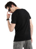 Black Placement Printed T-Shirt