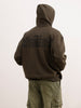 Classic Back Printed Hooded Sweatshirt | Olive | WSS02FSOS7021S