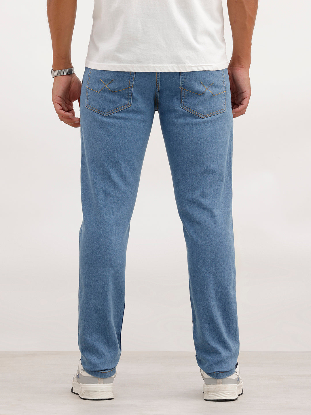 Solid Slim Fit Denim Jeans | Blue