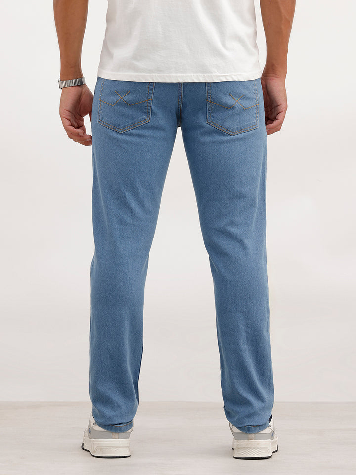Solid Slim Fit Denim Jeans | Blue