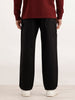 Loose Fit Cut & Sew Trouser  | Black