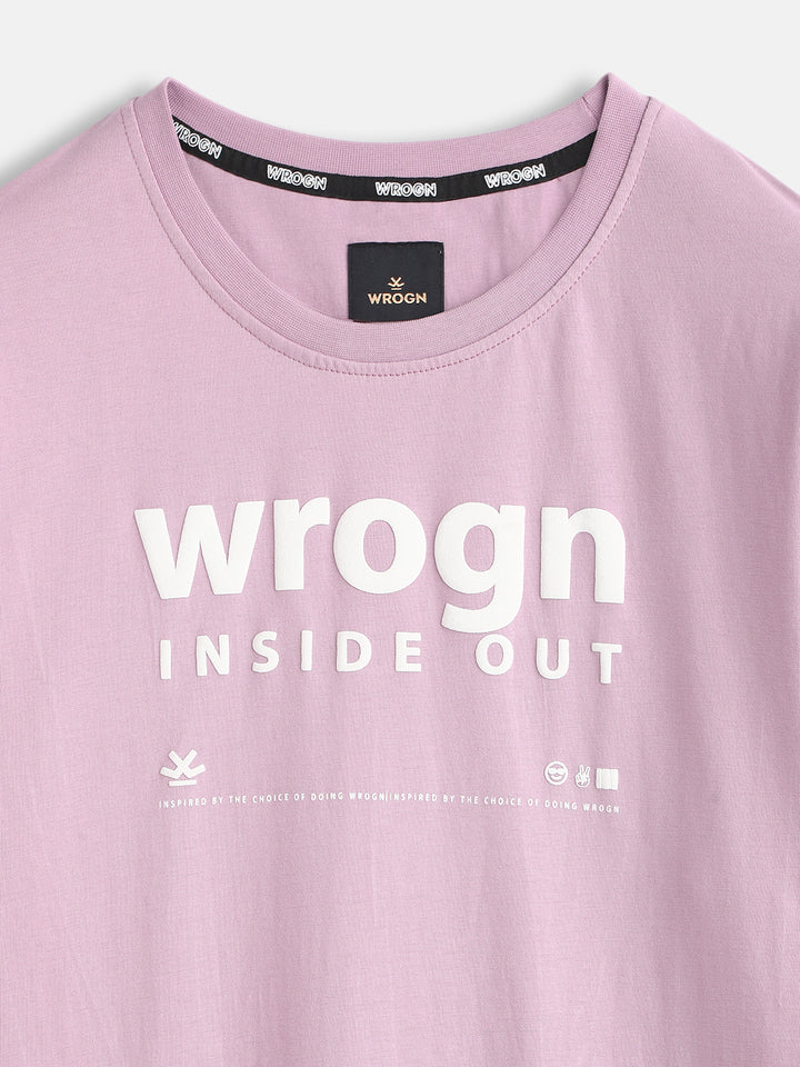 Printed Regular Fit T-Shirt | Pink
