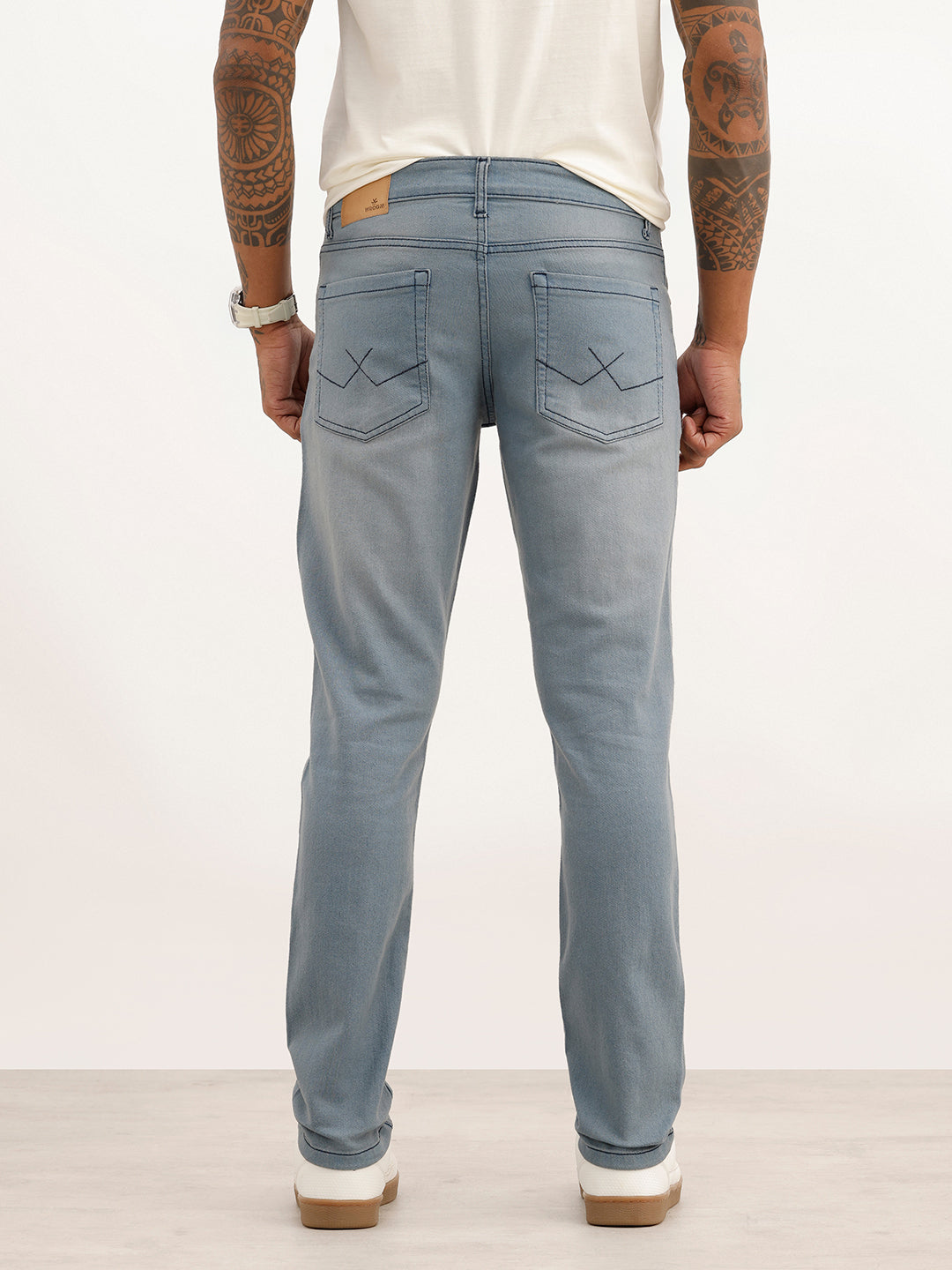 Solid Slim Fit Denim Jeans | Blue