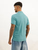 Solid Regular Fit Polo T-Shirt | Green