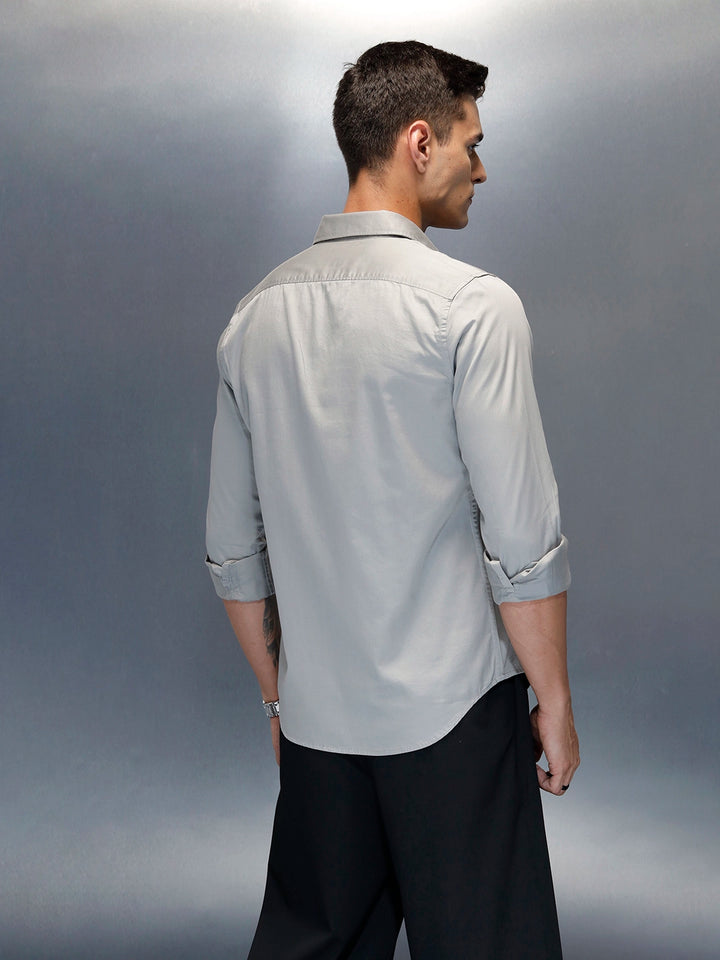 Men's Casual Slim Fit Shirt | Grey