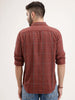 Regular Fit Checkered Shirt | Brown
