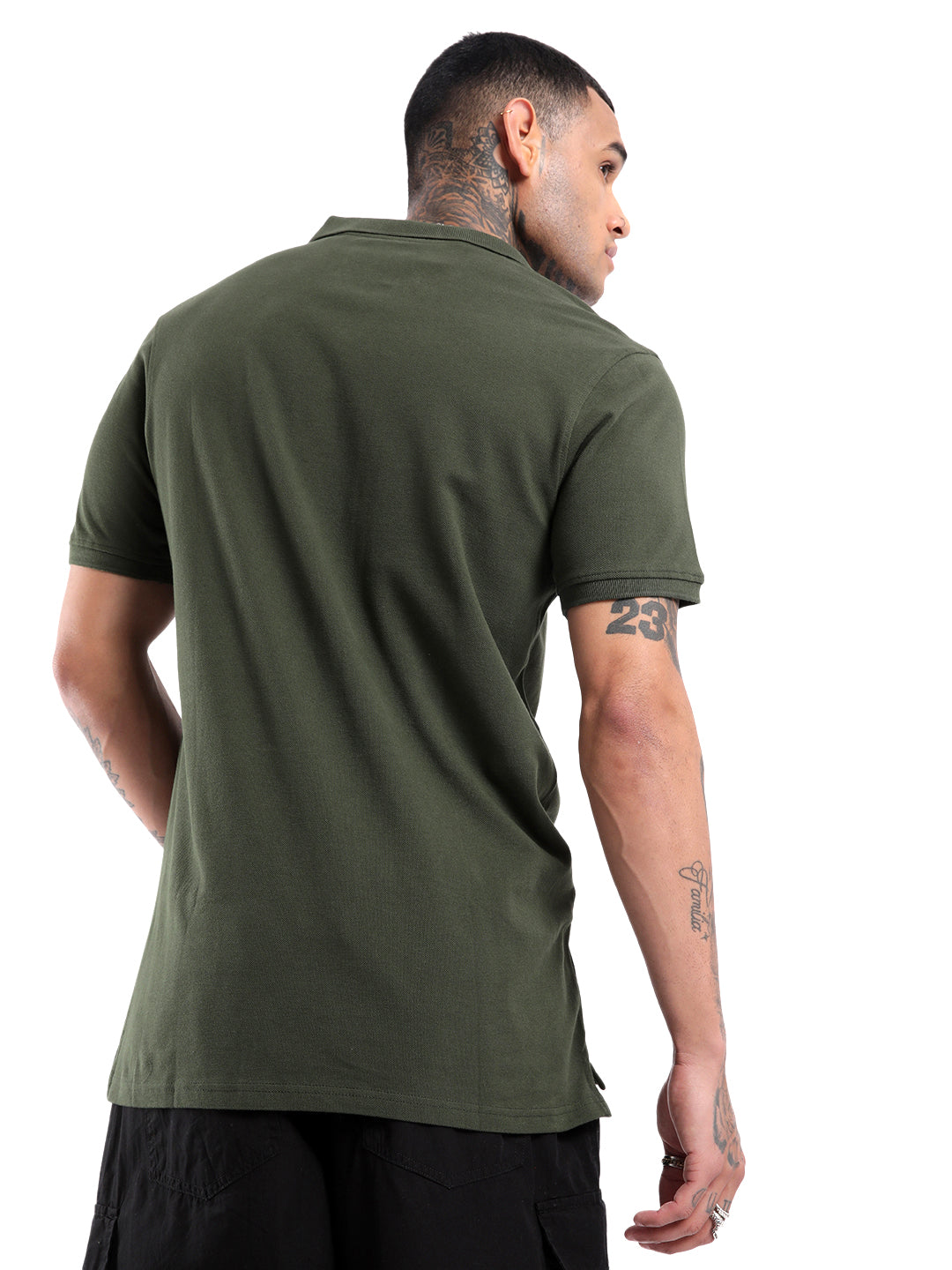 Solid Olive Timeless Polo T-Shirt