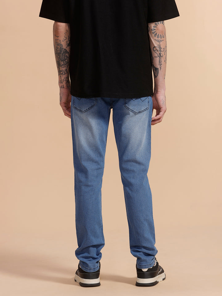Heavy Fade Slim Fit Jeans | Blue