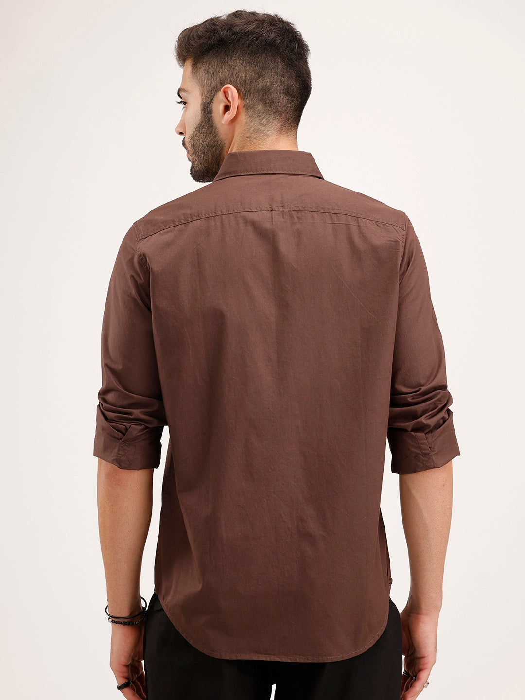 Regular Fit Placement Printed Shirt | Brown