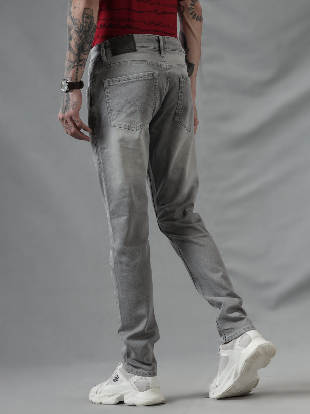 Grey Fade Retro Jeans