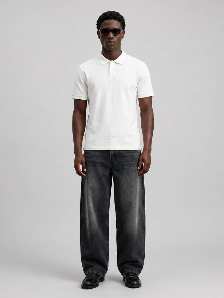 Essential Supima Polo T-Shirt |White