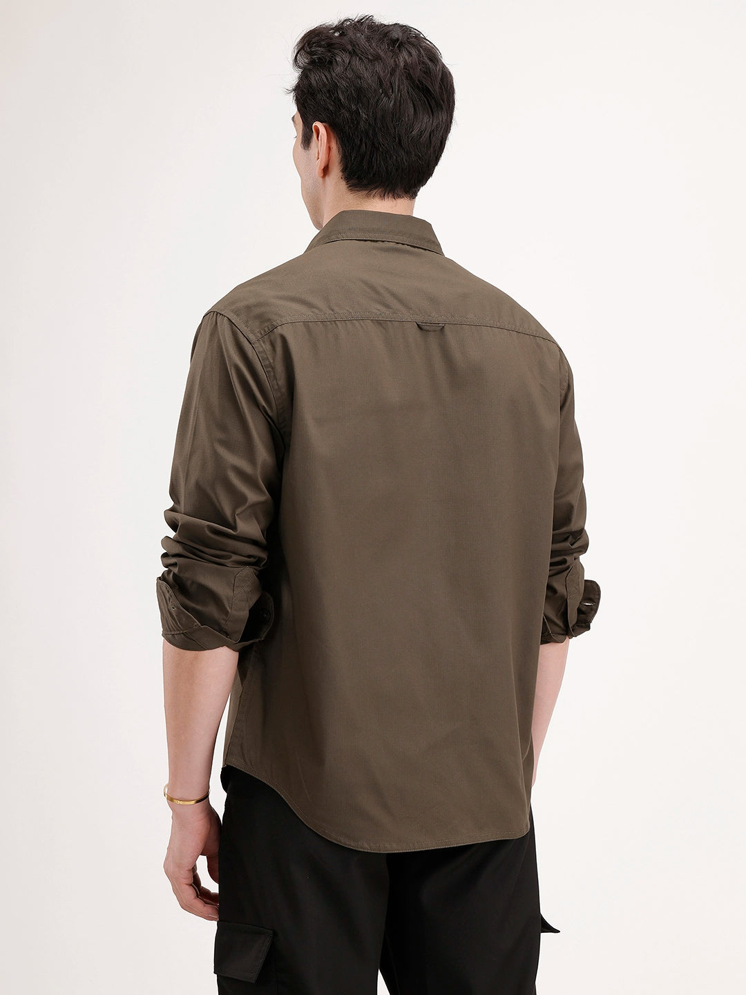 Comfort Fit Double Pocket Shirt | Olive