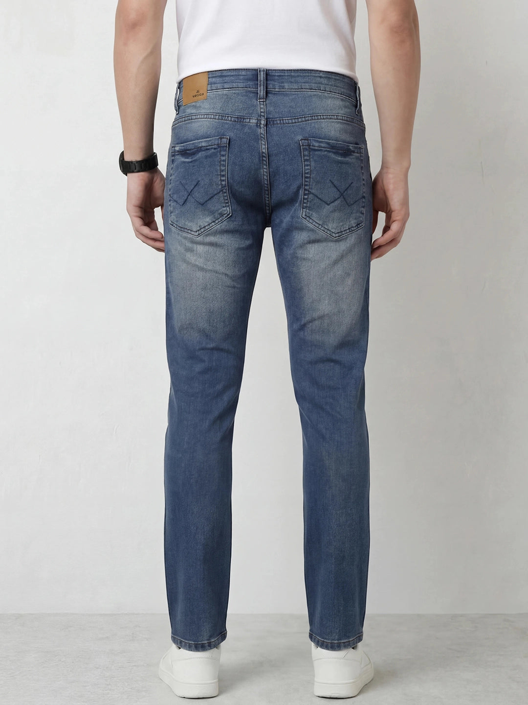 Straight Fit Denim Jeans | Light Blue