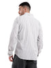 Urban Off White Striped Comfort Fit Shirt