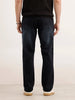 Faded Straight Fit Denim Jeans | Blue
