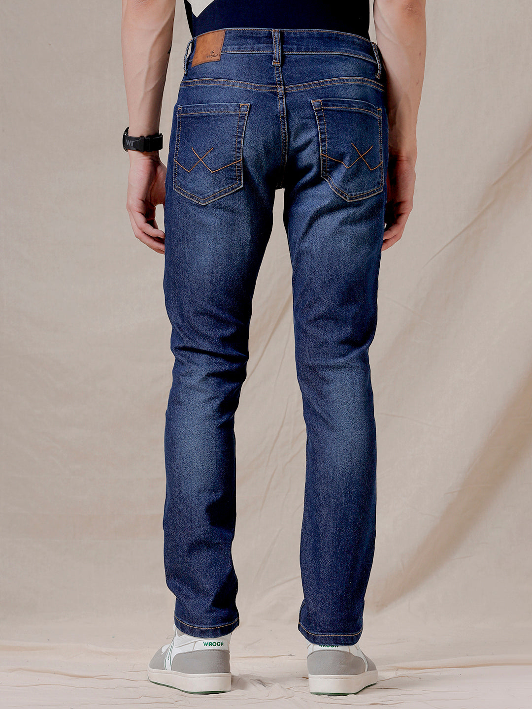 Casual Dark Stone Blue Jeans