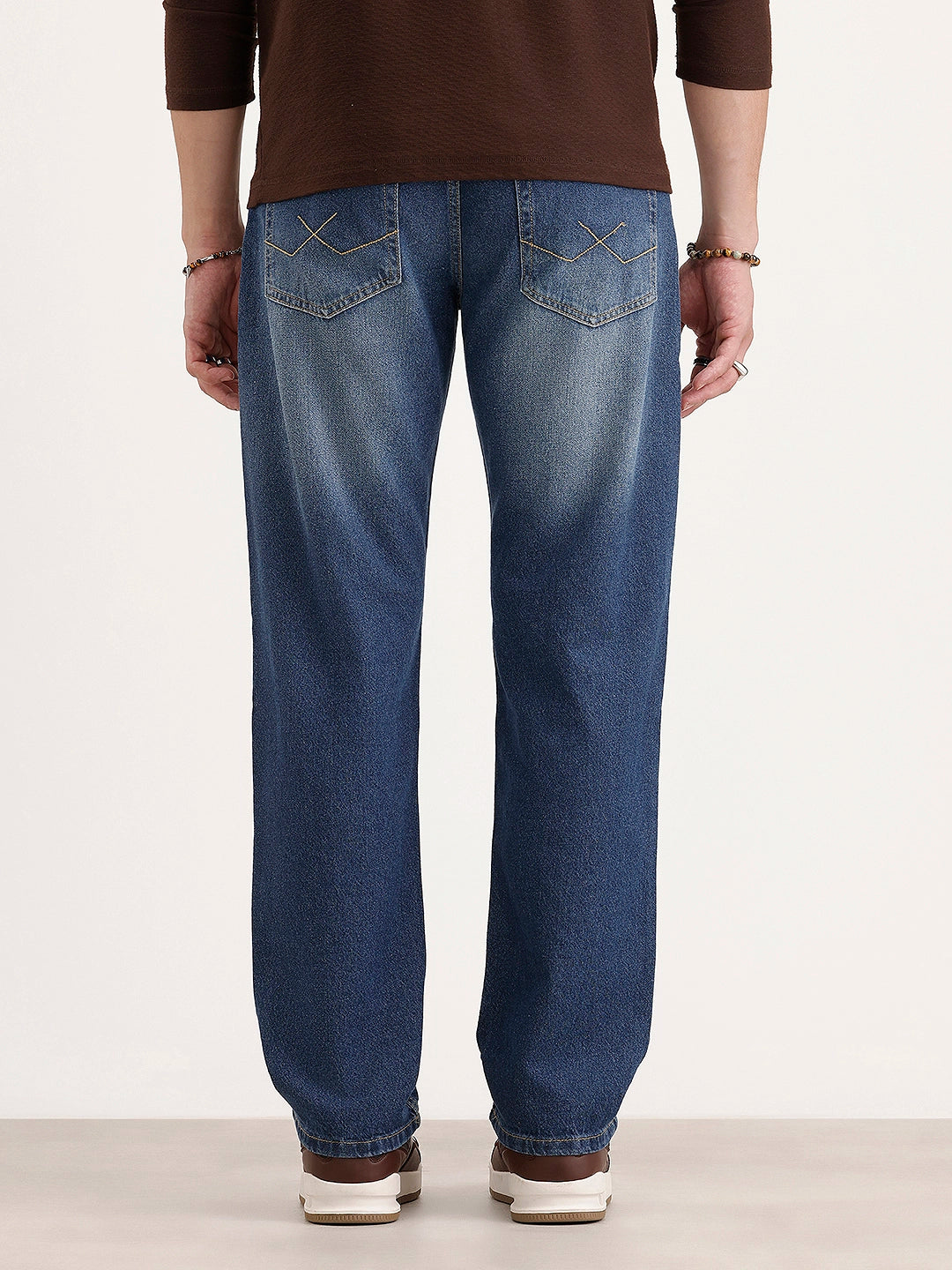 Faded Anti Fit Denim Jeans | Light Blue