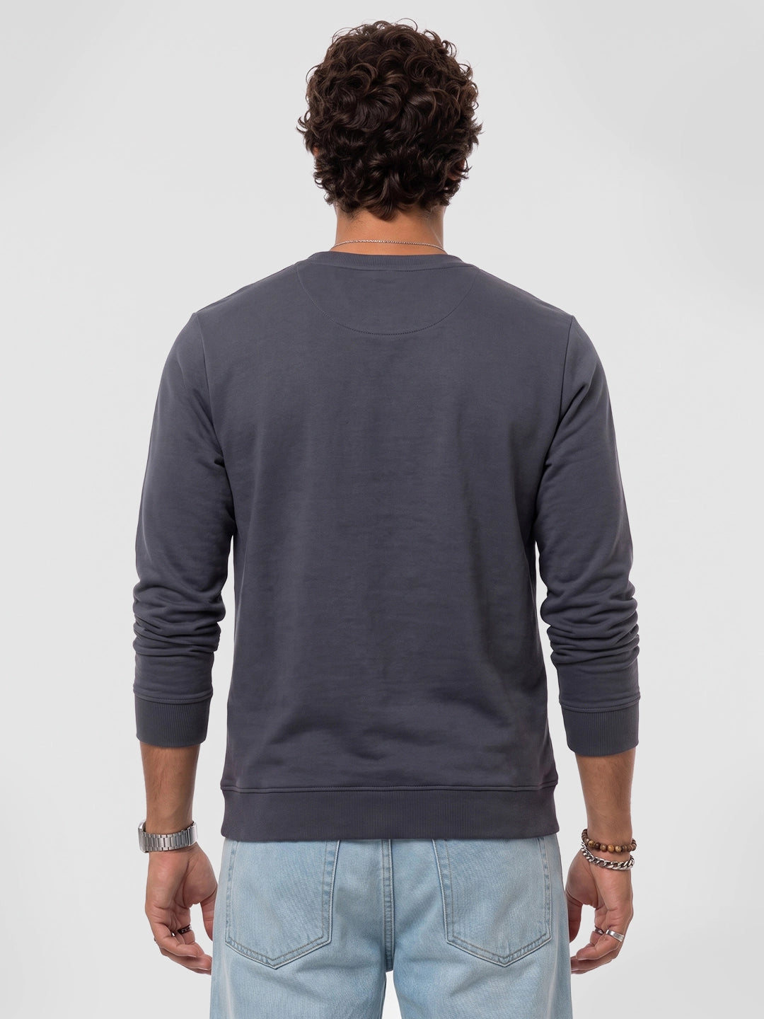 Classic Placement Printed Sweatshirt | Peach | WPSS7344S