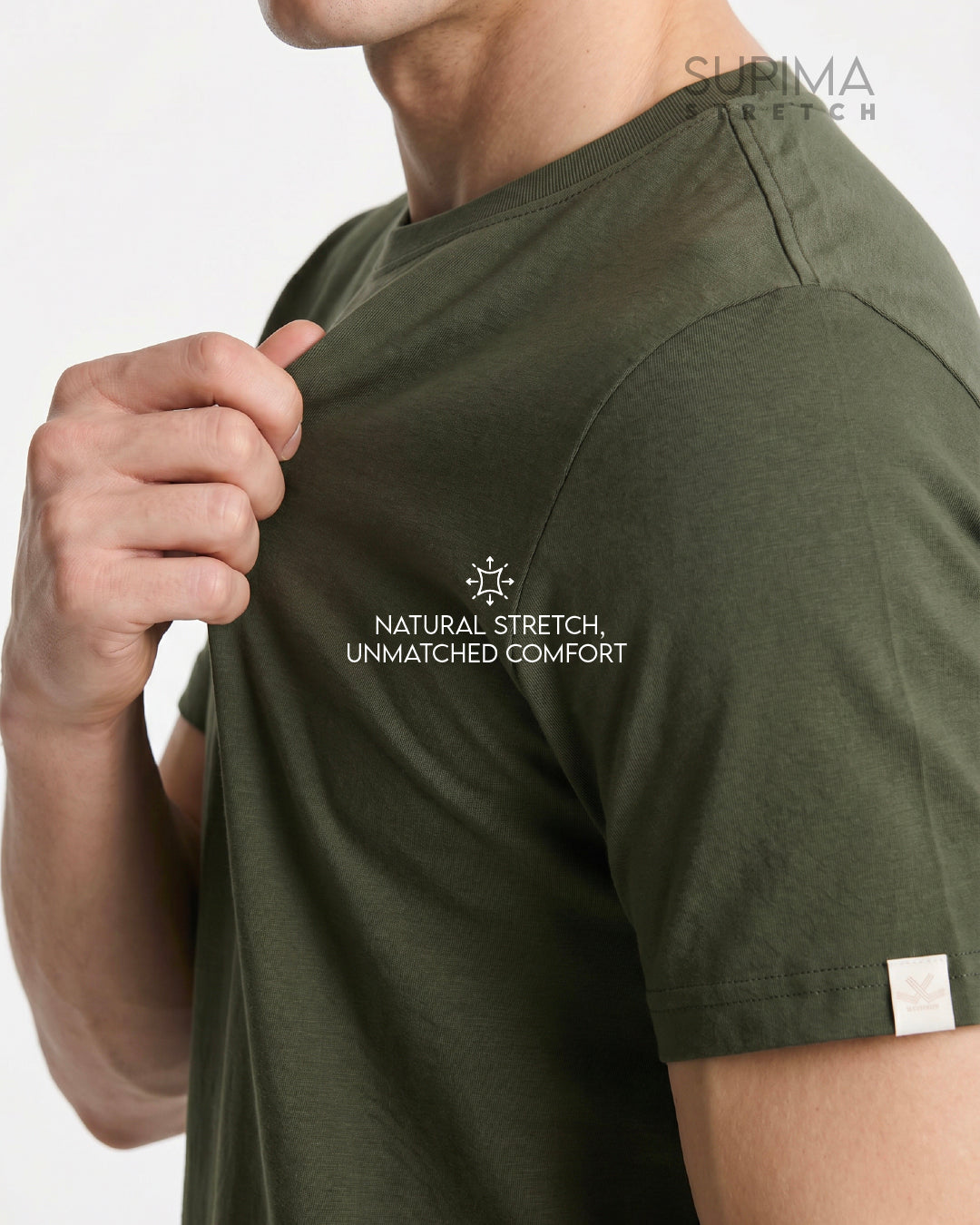 Essential Supima Crew Neck T-Shirt | Essential |  Olive