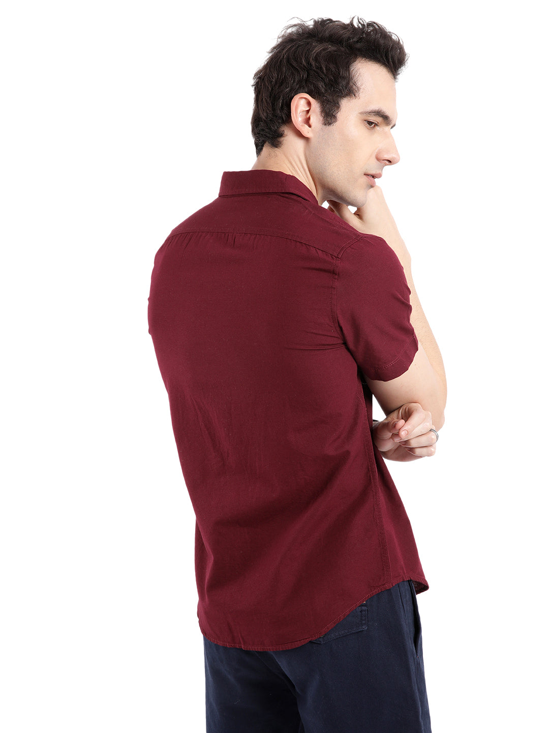 Wine Delight Half Sleeve Shirt