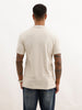 Slim Fit Placement Printed Polo T-Shirt | Beige