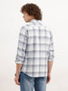 Regular Fit Checkered Shirt | Grey
