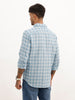 Regular Fit Checkered Full Sleeve Shirt | Light Blue | WWSH9161F