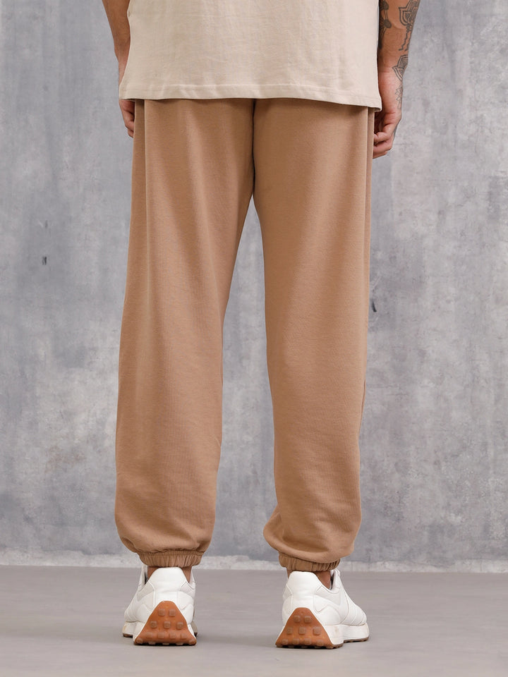 Tonal Colourblock Comfort Fit Jogger | Brown