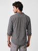 Regular Fit Checkered Full Sleeve Shirt | Grey